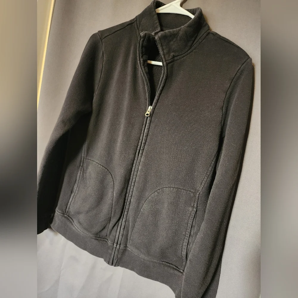 Laura Scott Fleece Jacket, Women's Medium Black Laura Scott Activewear Jacket - Picture 2 of 5